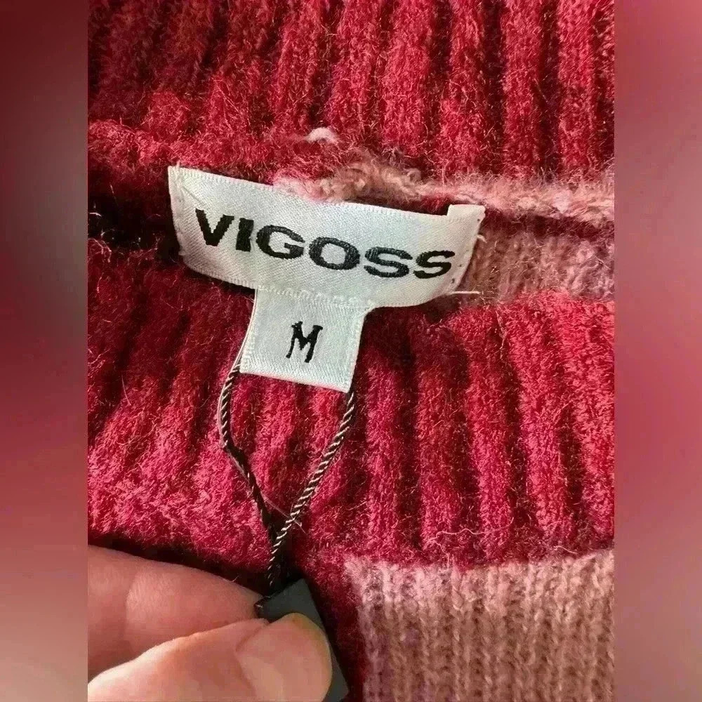 NWT Vigoss Block Crew Neck Sweater ~ Very Soft! ~ Medium - Picture 5 of 5